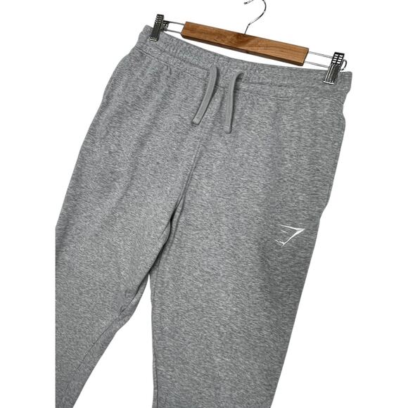 Gymshark Jogger Pants Mens Medium Gray Fleece Athletic Training Lounge Gym - Picture 5 of 12